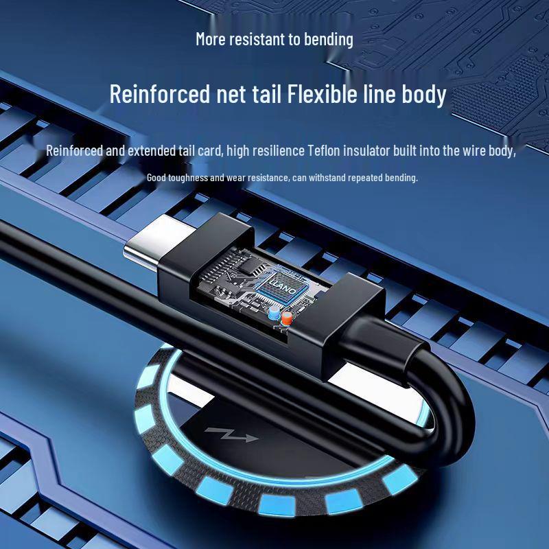 Thunderbolt 4 Data Cable Type-C Male to Male, 40Gbps High-Speed, PD240W Charging, 8K Mirroring