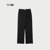 HLA Women's Ribbed Slit Hem Casual Pants