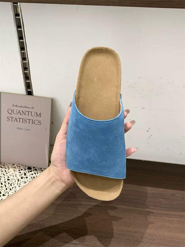 Modne letnie damskie klapki korkowe, plus size, z odkrytymi palcami, płaskie sandały dla kobiet, wygodne i antypoślizgowe