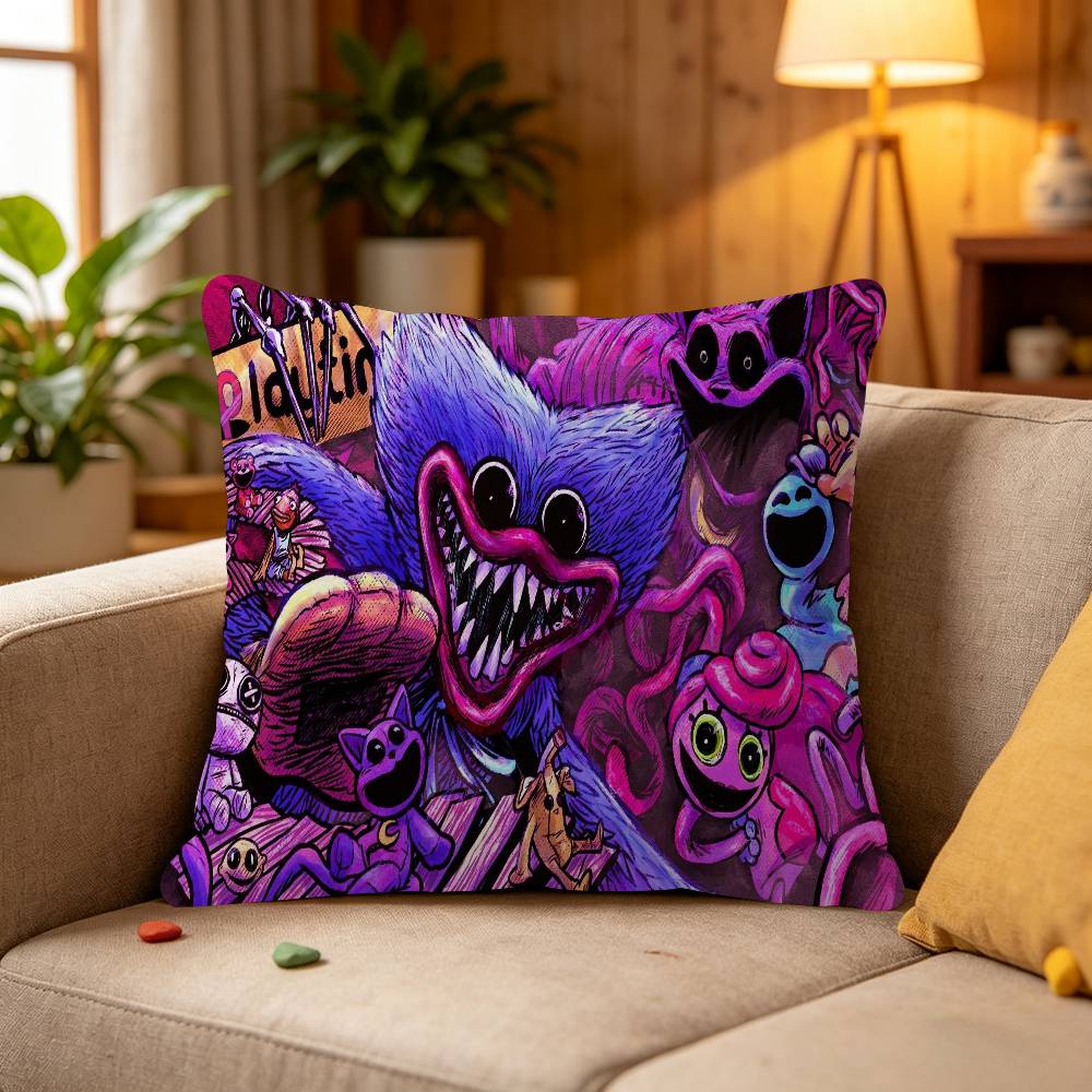 Lustiges Spiel P-Poppy Playtimes Kissenbezug Zeichentrick Geschenk Kissenbezug Schlafzimmer Zuhause Sofa Stuhl Sitz Dekor Kissenbezug