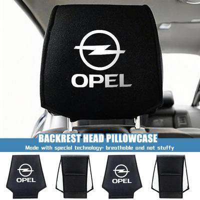 Car Logo Headrest Cover Auto Head Pillow Pillowcase Accessories For ADAM ASTRA J K CORSA E INSIGNIA MOKKA VIVA Meriva