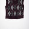2024 Winter Women's Fashion: European & American Diamond Knit Vest 5755002