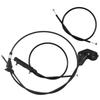 3PCS Engine Bowden Cable Hood Release Wire For-BMW E39 525I 530I 51238176595 51238190754 51238176596-M53K