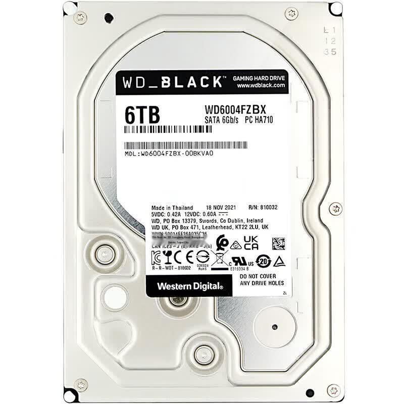 Western Digital WD Black 6TB Desktop Hard Drive
