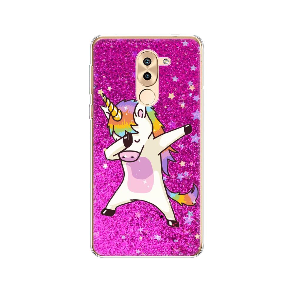 Phone Case for Huawei Honor 6X Soft Tpu Silicon Back Cover 360 Full Honor 6x Covers Protective Printing Transparent Clear Coque