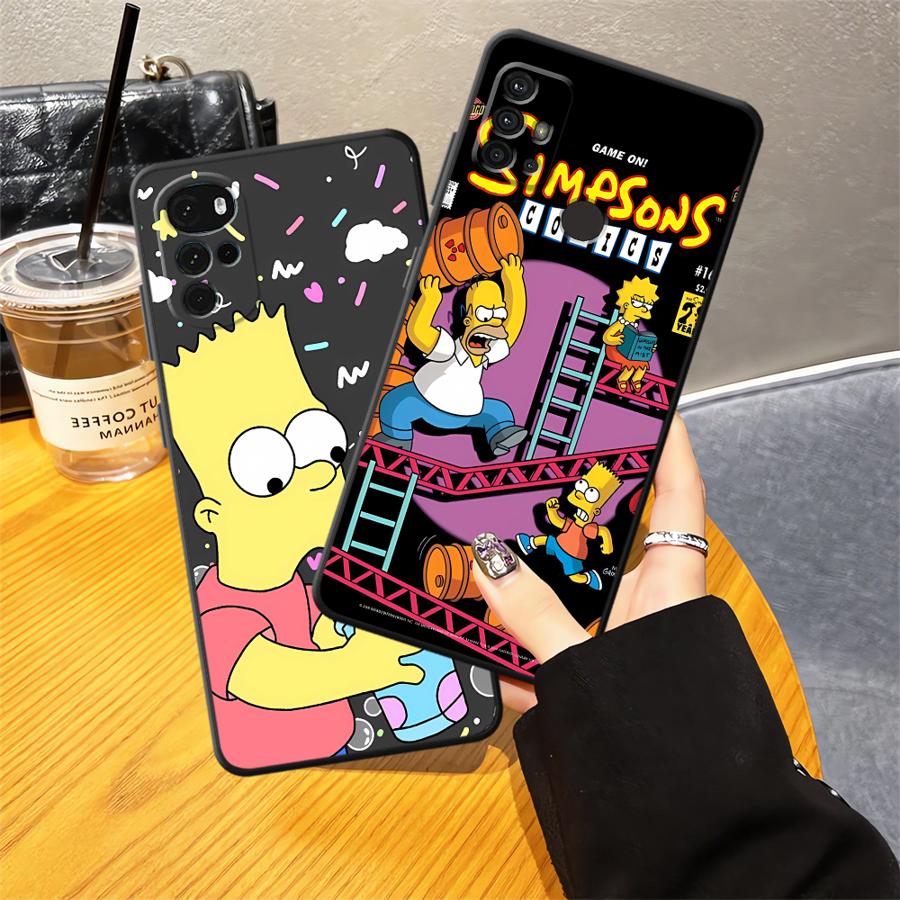 Cartoon The S-simpsons Case for Motorola Moto G60s G50 G32 G52 G22 Edge40 G53 G30 G51 G73 Edge 20 Pro 30 Lite G71 Phone Cover