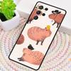 Cute Cartoon Capybara Phone Case for Samsung Galaxy Note 10 Pro S26 Ultra S23 S24 FE S25 S21 S22 PLUS Shockproof Cove