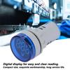 LED Voltmeter Signal Light Digital Display DC Voltage Meter Indicator Round Lamp Tester