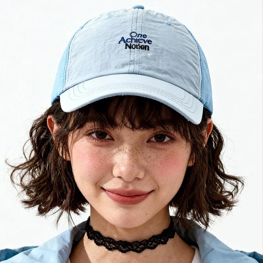 Spring And Summer Color Matching Quick-Drying Letter Embroidery Baseball Cap For Men And Women Sunshade Travel Breathable Korean Peaked Cap