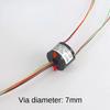 hole Dia.7mm / 5mm 220v 2A 2/4/6 channels  SRT007-22-04U Through-hole electric slip ring Conductive ring brush Hollow shaft