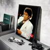 M-Michael J-Jackson Sänger Poster Aufkleber Gemälde Wandbild HD Wandaufkleber für Schlafzimmer Wohnzimmer Zuhause Selbstklebende Dekoration Geschenk