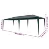 VidaXL Reception Tent 3x6 M PE Green 45093