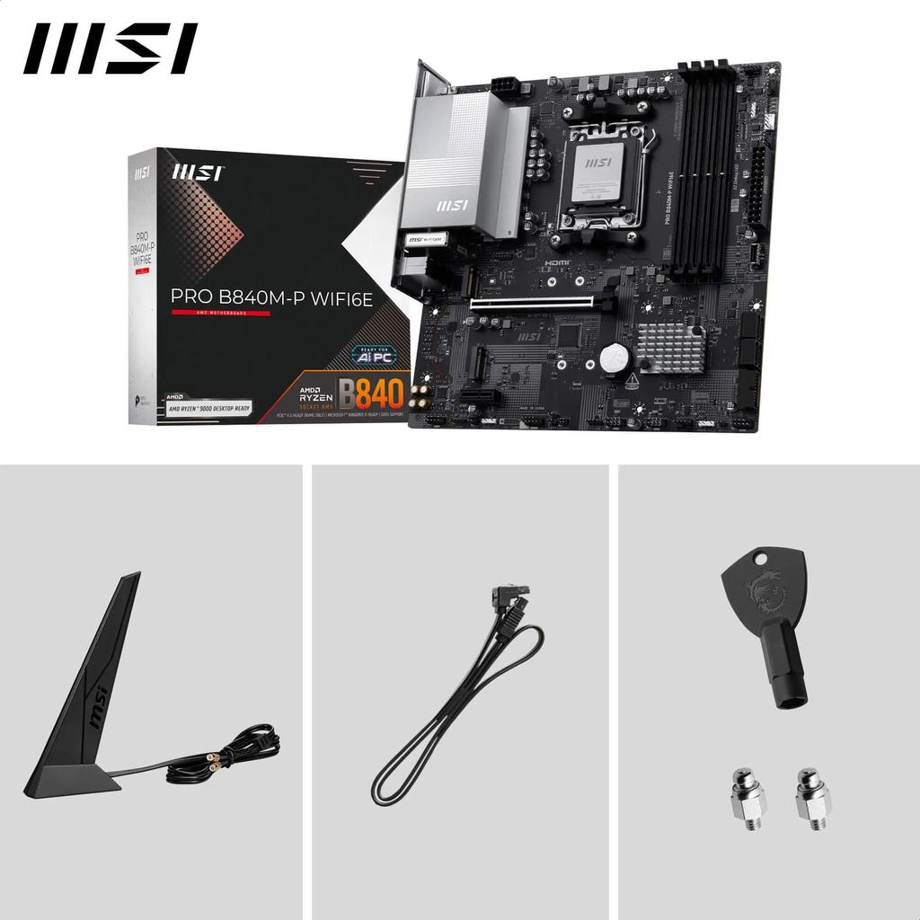 MSI PRO WIFI6E Motherboard MB6807 B840M-P Micro-ATX