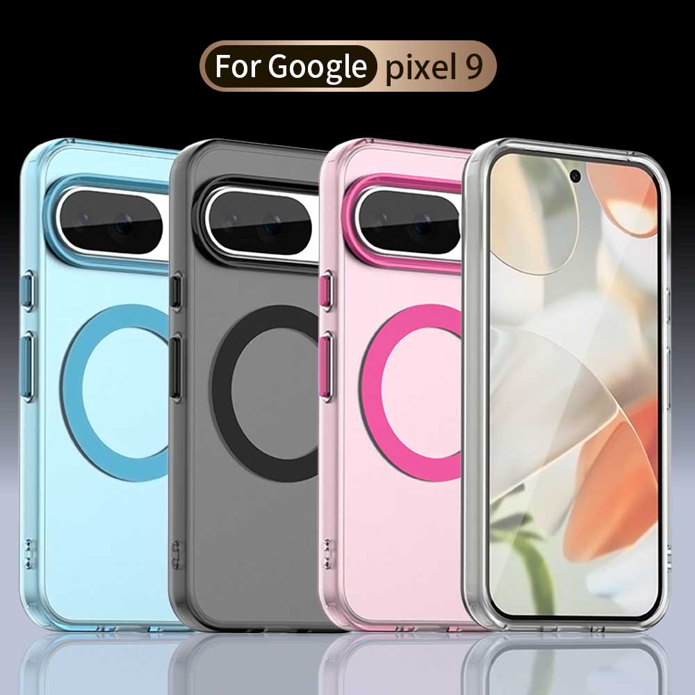 Magsafe Matte Phone Case For Google Pixel 9 9 Pro 9 Pro XL 9a Protective Case Magnetic Wireless Charging Shockproof Back Cover