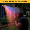Outdoor Waterproof Solar Motion Alarm Detector Infrared Detector 130dB 13 Sound Siren Alarm Lights, Security Alarm Sensor