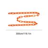 Halloween Chain String Lights 10Ft Orange Lights String Seasonal Decor For Outdoor Yard Birthday Offices Park Patio Garden Home