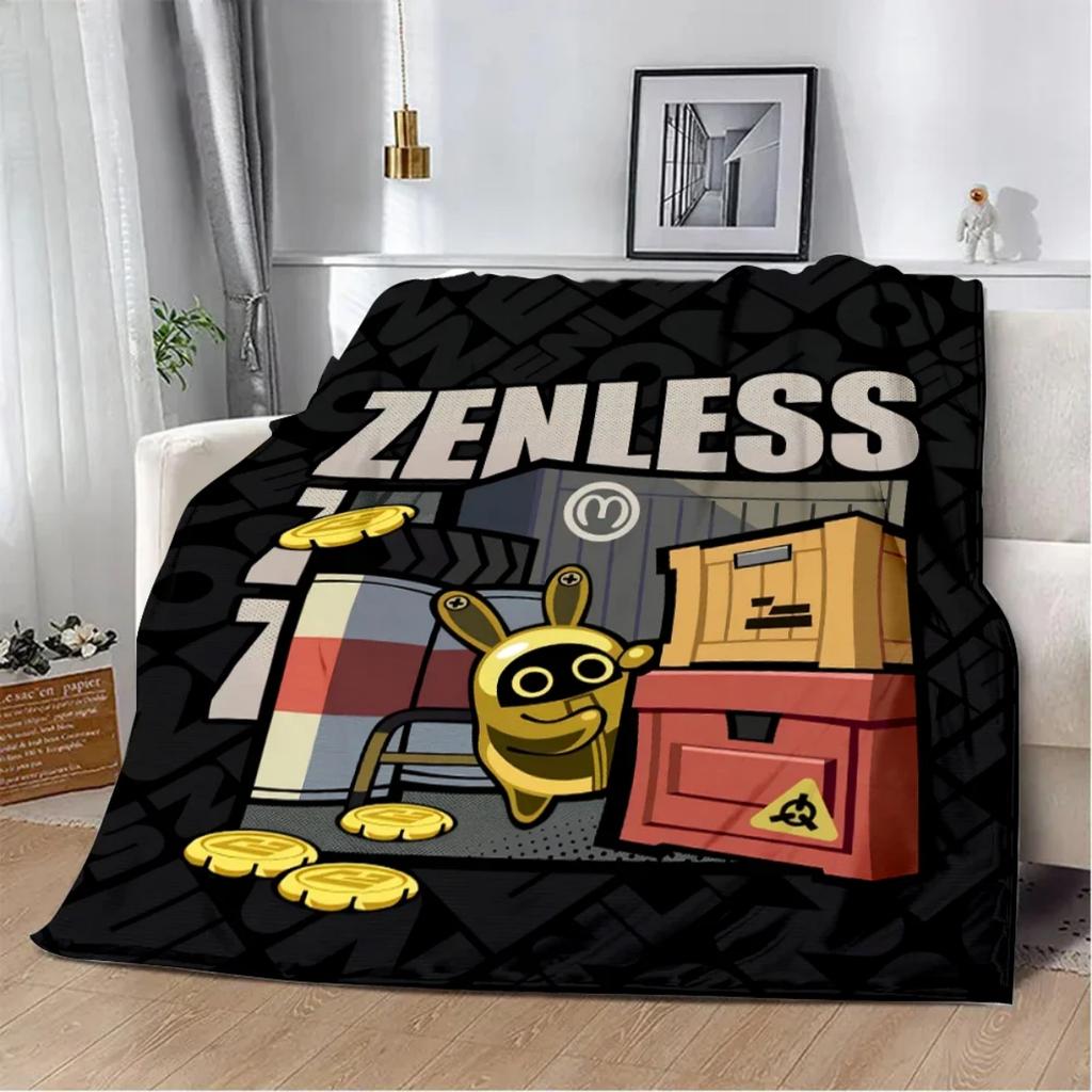 ZZZ Flannel Throw Blanket Zenless-Zone-Zero 3DPrint Soft Rug for Sofa Character Merchandise Winter Warm Fluffy Gift Game Blanket