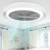 Ceiling Fan with Light - NETTLIFE - 5 Blades - Dimmable LED - Remote Control - White