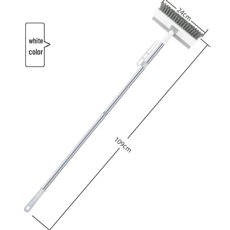 Spazzola 5-in-1 con Manico Lungo per Fessure e Pavimenti per la Pulizia di Bagni e Piastrelle