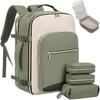 Color-Block Multi-piece Travel Backpack Set: Large Capacity & Essential for Business Trips