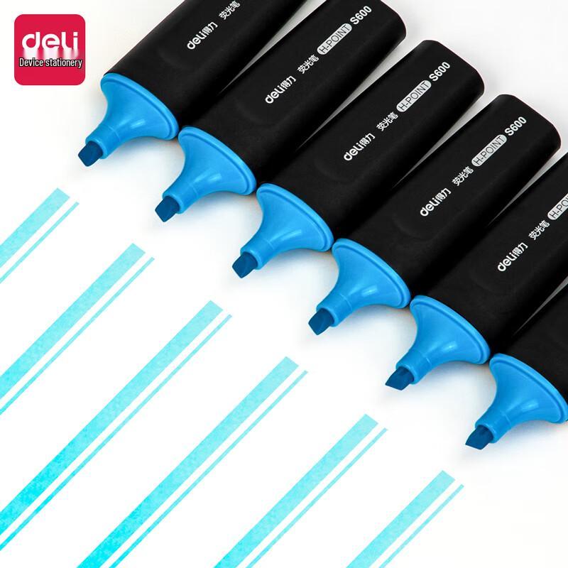 Deli Blue Water-Based Highlighter Set флуоресцентный синий