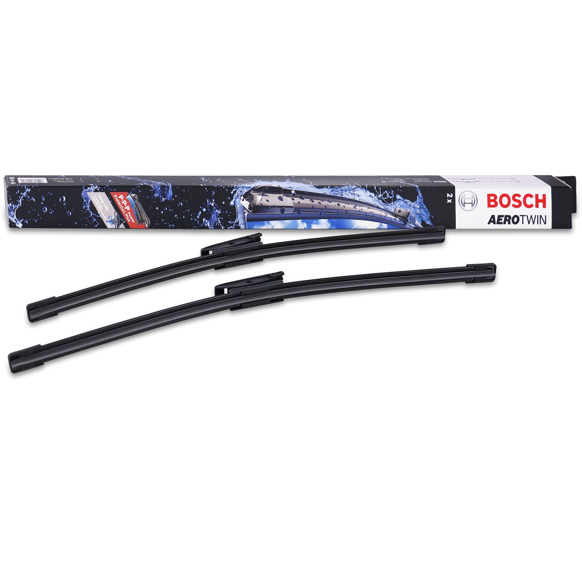 BOSCH A856S Flat Wiper Blades for AeroTwin Imported Vehicles, 475/450mm