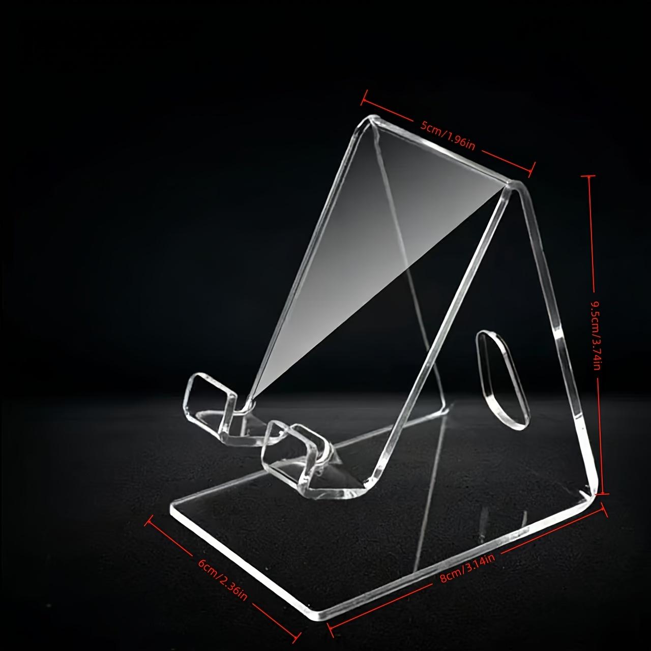 1PC Advanced Desktop Mobile Phone Holder, Convenient Support Frame, Commonly Used Display Stand, Acrylic Mobile Phone Holder прозрачный