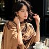 Money Leopard Print Shawl Women's Outer Wear Spring and Autumn Temperament High-end Scarf Light Luxury Fashion Thin Air Conditioner Silk Scarf