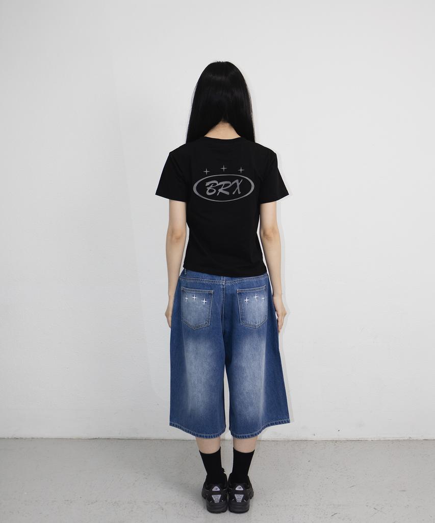 Bonegseu 3Star Demim Bermuda Pants (Blue)