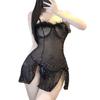 Sex Underwear Sexy Perspective Pajamas Feather Sequins Suspender Skirt Small Breasts Uniform Seduction Abstinence Suit