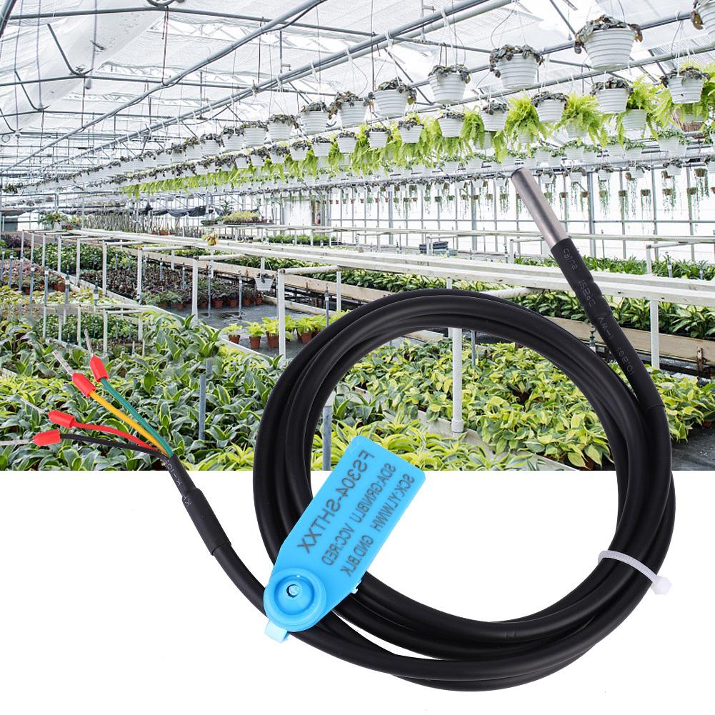 I2C Interface Digital Output Temperature & Humidity Sensor Probe Waterproof Stainless Steel Case Waterproof Sensor Probe