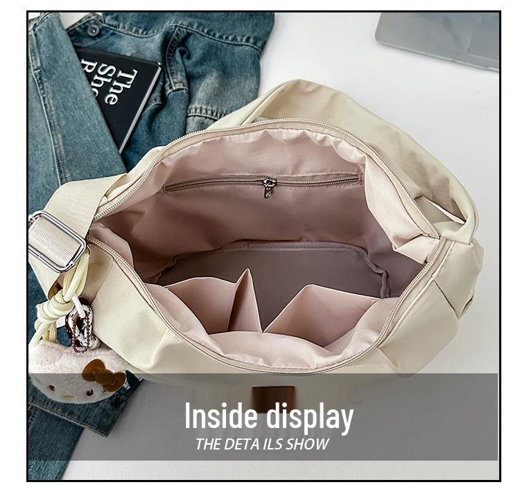 Women's Versatile Nylon Crossbody Bag - Large Capacity, Trendy Single Shoulder Handbag