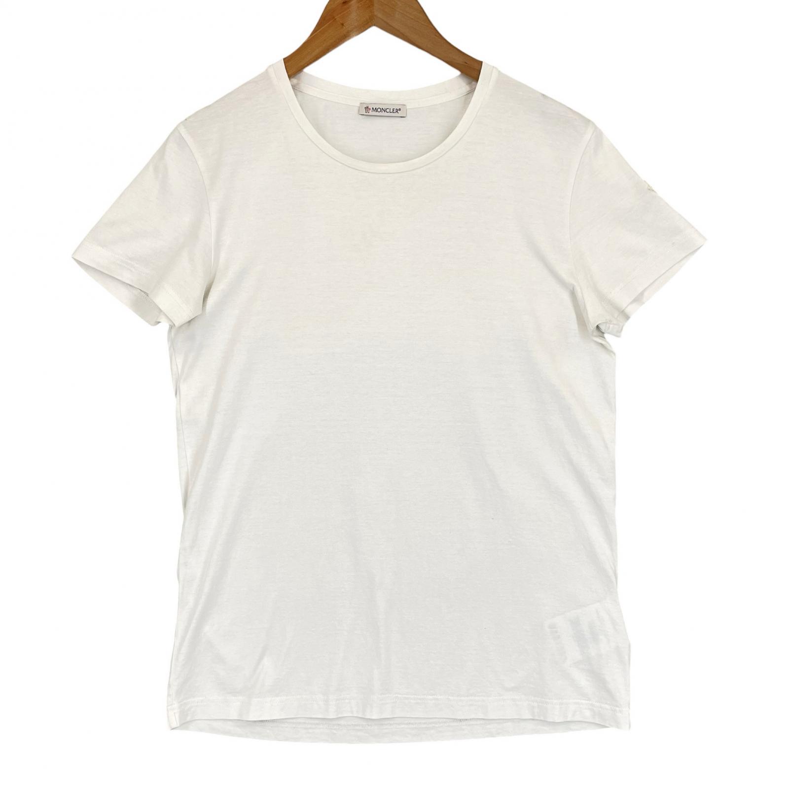 

Used MONCLERShort sleeve T-shirt white cotton Women M белый
