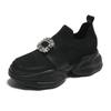 Women Luxury Crystal Sports Shoes Spring and Autumn Fashion Mesh Breathable Platform Sports Shoes Women Comfortable Tennis Shoes