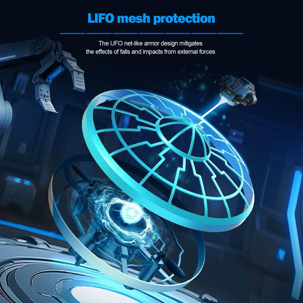 Hand Drone For AND Blaster Electronic Shooting Game For Kids And Adults, LED Toy With Easy And Drop Mode Button