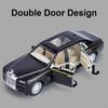 Scale 1:32 Rolls Royce Phantom Car Model Toy Metal Diecast Doors Opened Pull Back Sound Light Vehicle Models for Boys Kids Gifts