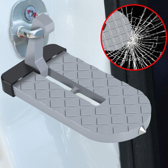 Degrau Dobrável para Porta de Carro com Superfície Antiderrapante Universal Barra de Teto de Lingote de Alumínio Degrau Peças Automotivas para SUV RV Off-Road