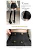 Women's 2026 Autumn/Winter High-Waist Wool Suit Skirt Pants - Double-Breasted, Wide-Leg Slimming Shorts