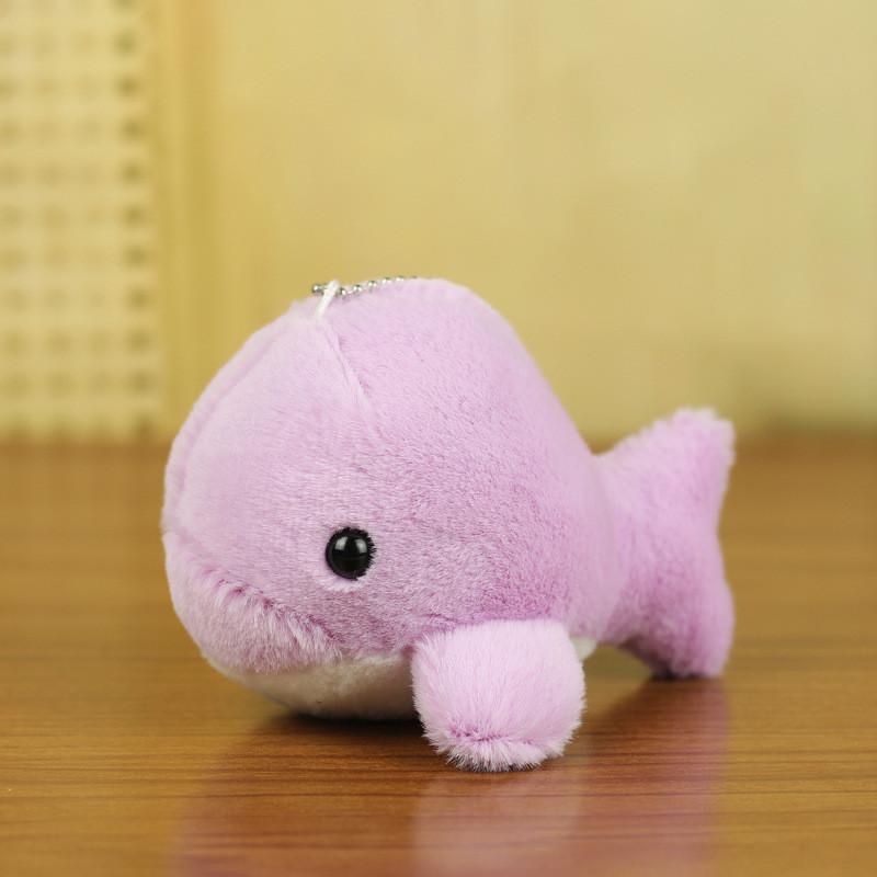 

Очаровательная миниатюрная плюшевая игрушка-дельфин для детей, мягкий и милый подарок в виде океанского животного фиолетовый