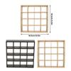 Sturdy Wood Materials Miniature Furniture Display Storage Shelf With 16 Compartments for Easy Dollhouses Organization