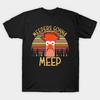 Herren Schwarzes Print-T-Shirt Meepers Gonna Meep No-Cut Transferpapier Print Baumwoll-T-Shirt