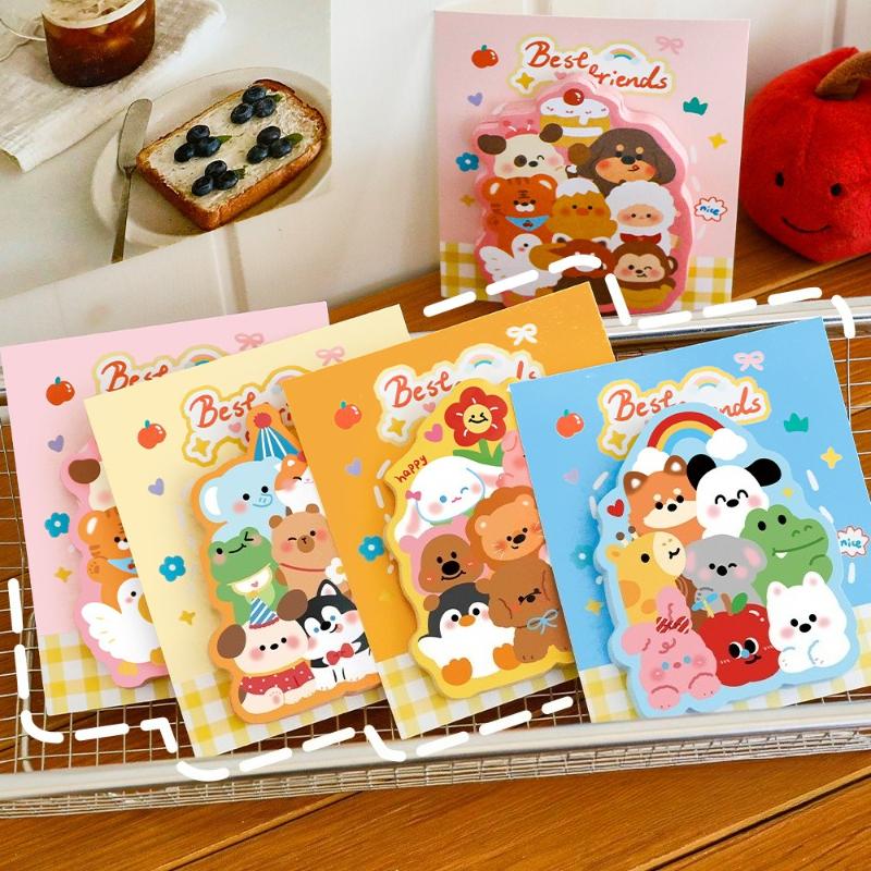 Office School Supplies Animal Jenga Notes for Kawai Students Cute Pet Decorative Notes High Looking Message N Times Gift Posted
