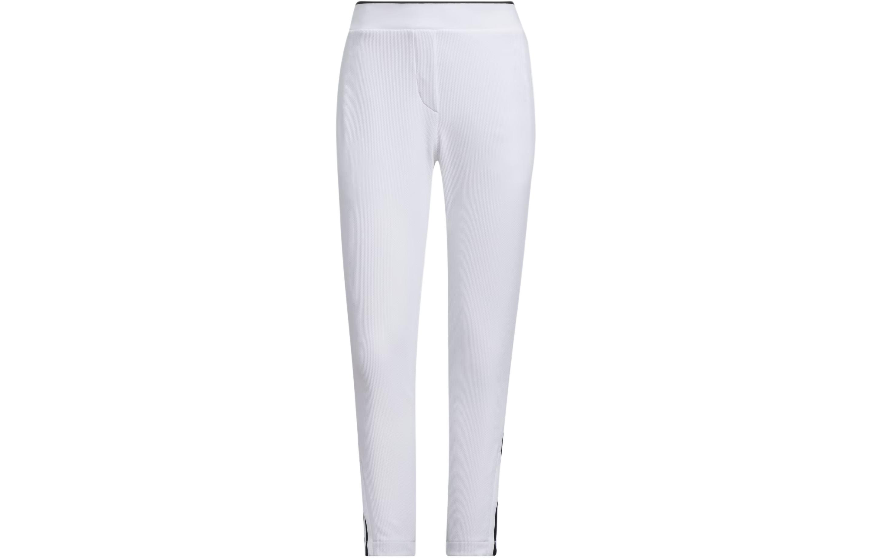 Adidas Aeroready 3 Stripes 7/8 Pants Knitted Sweatpants Women s White IK9789 L