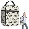 Sac à lunch isotherme motif orque pour femmes enfants Boîtes alimentaires portables Boîte à lunch thermique Sac fourre-tout