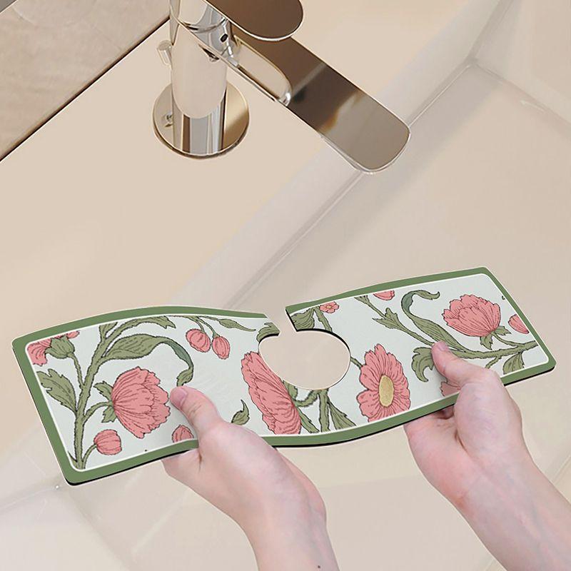 Wasserabsorbierende Matte für Wasserhähne, Küchenspülen, Waschbecken, Abtropfmatten, Spritzschutzmatten für Badezimmerarbeitsplatten