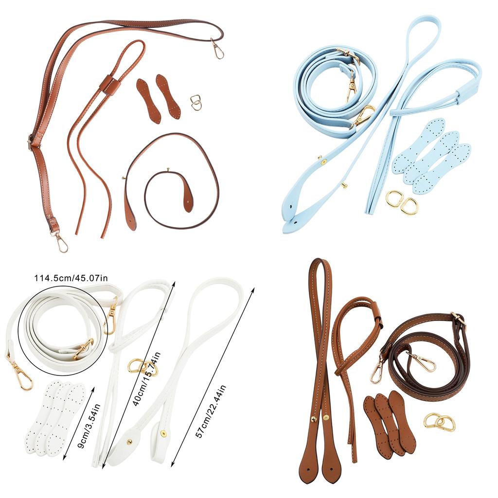 DIY Rattan Weaving Bag Essential Tools Kit Handmade PU Adjustable Strap Accessories For Beginners And Craft Lovers