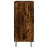 Sideboard Smoked Oak 90x34x80 cm Wood Based Material