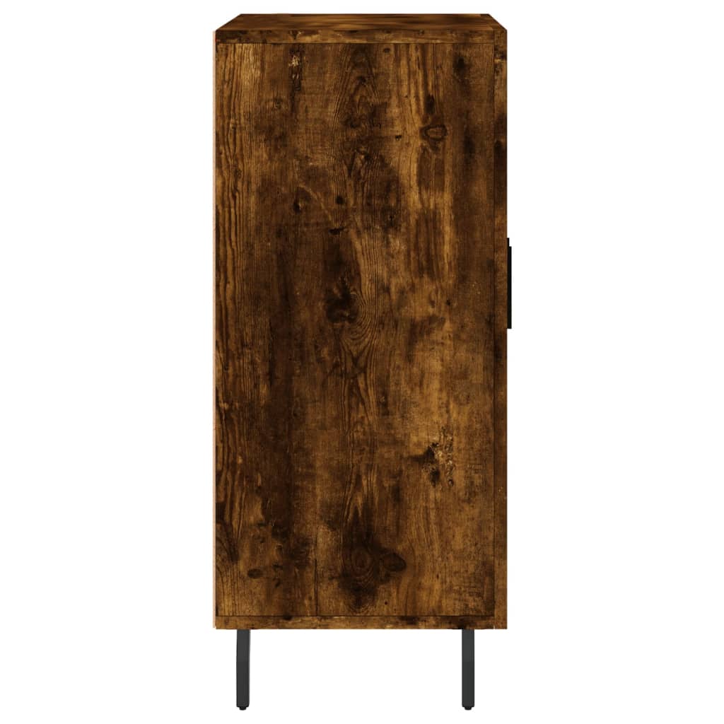 Sideboard Smoked Oak 90x34x80 cm Wood Based Material