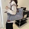 Solid Color Oxford Tote Bag Waterproof Simple Underarm Bag Fashion Nylon Shoulder Bag  Streetwear