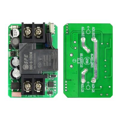 Industrial 1-Channel Remote Control Switches 433MHz High Sensitivity Waterproof Transmitter Receiver Set 2-Button Remote